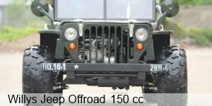 Kinderjeep Willys Jeep 150cc mit Benzinmotor (Offroad-Version)